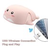 Samudgate Wireless Mouse, Cute Dolphin Shape Computer Mouse 2.4 GHz