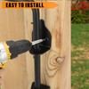 DJSUNPACKING 24" Heavy Duty Cane Bolt Gate Drop Rod-Steel Gate