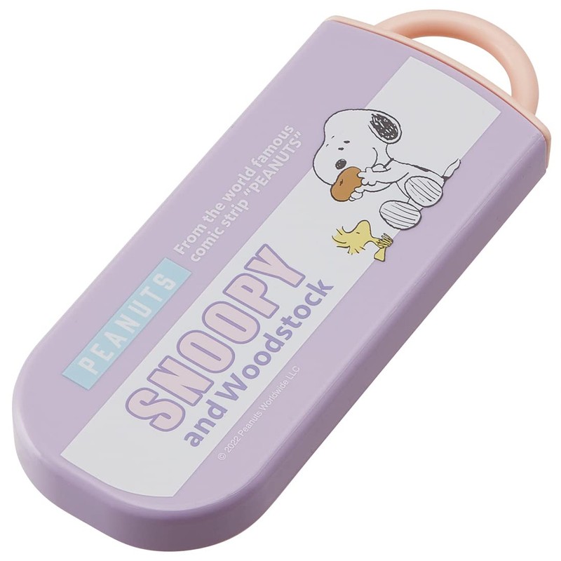 Skater TACC2AG-A Trio Set Snoopy Pop Color Chopsticks Spoon Fork