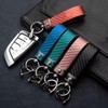 Amily, 5 Types, Carbon Style, Premium PU Leather Key Chain,