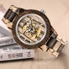 Tiong Mens Wooden Mechanical Watches Automatic No Battery Needed Luxury