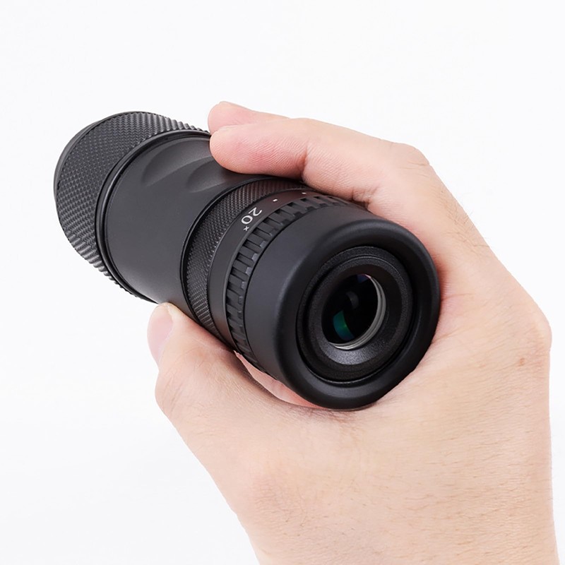 Monocular 8-20X Zoom Monocular Portable Telescopic Binoculars BAK4 Waterproof Spotting