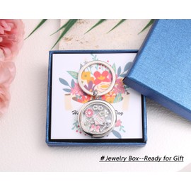 QqzsJewls Mom Keychain from Daughter Son, Funny Meaningful Keyring for Mom, Mothers Day Gift Keepsake, Mom Birthday Christmas Gift, Locket Pendant Keychain