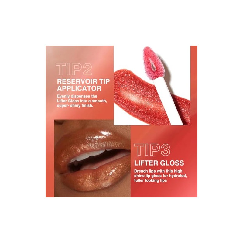 Brillo labial transparente con brillo, voluminizador, hidratante de alta calidad