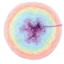 Colour Gradient Yarn, Rainbow Journey, 4 or 3 Ply, Bobbel Wool, Crochet, Knitting, Knitting Yarn (Rainbow Journey - Rose Outside, 4-Ply, 300 g/1140 m)