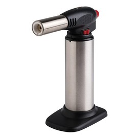 APS Flambé Burner, High-Quality Gas Burner for Flambéing Food, Continuous Flame Regulation up to 1300 °C, ABS, Stainless Steel