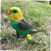 Vaguelly Simulation Parrot Toy Plastic Animal Ornament for Educational