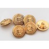 High-quality gold metal buttons, metal buttons with anchor, made in