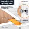 Decobasics 40 Pack Soft Close Cabinet Hinges 1-1/4" Overlay for