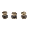 20pcs Copper Studs, Nuts, Screws Flat Head Rivets Copper Material