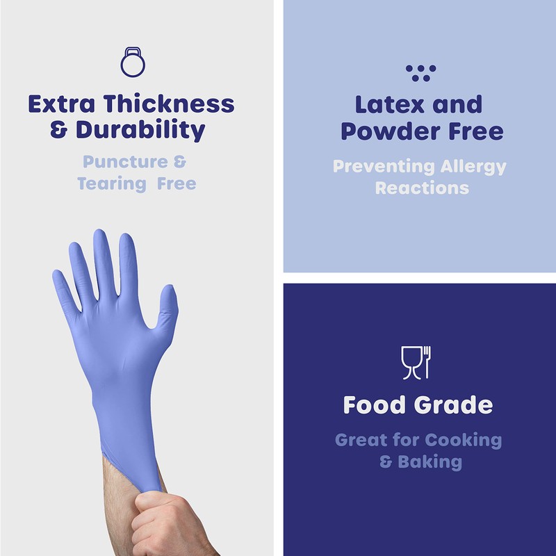 [100 Count] Nitrile Disposable Gloves - 4 mil. | Latex