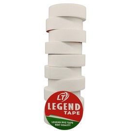 Legend Strong Grip PVC Insulation Tape - White - Pack of 10 for Wrapping Cricket Balls & Tennis Balls - Electric Wire Use