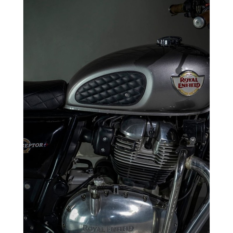 Trip Machine Company Handcrafted Genuine Leather Motorcycle Fuel Tank Pads