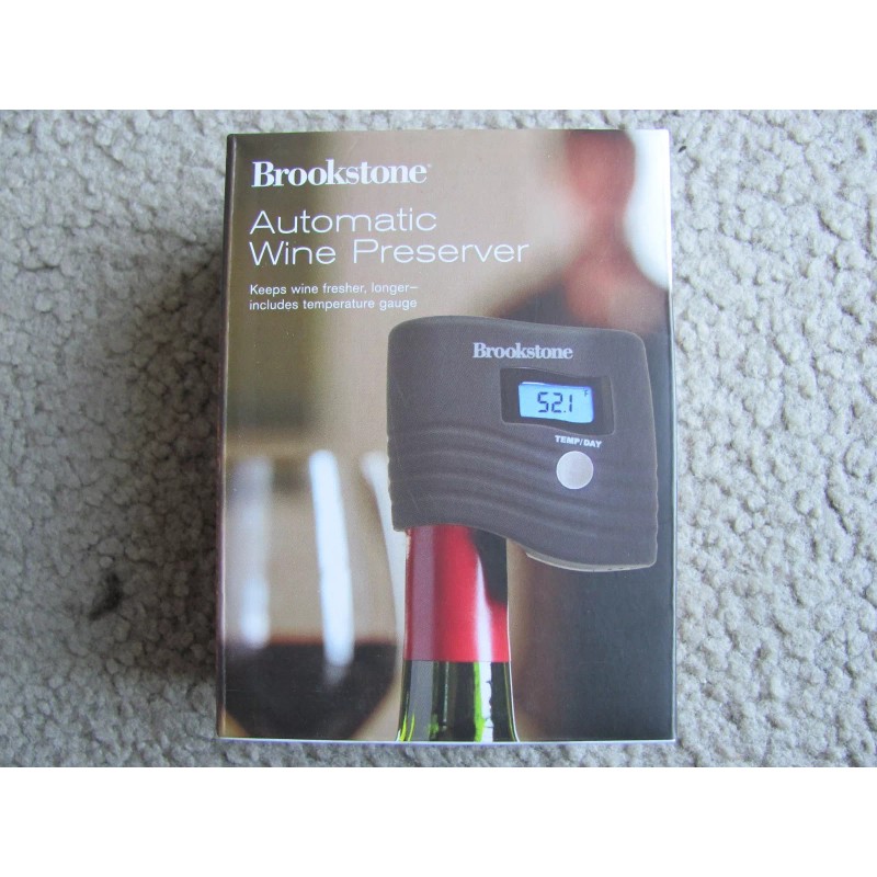Brookstone Brand New Brookstone Automatic Wine Preserver includes temperature gauge