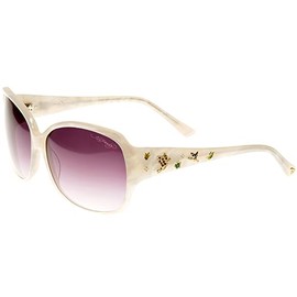 ED HARDY Flock of Butterfly Pearl Sunglasses with Leather Case