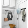 Spotact Wall Mounted Coat Racks with 5 Hooks Hanging Holder