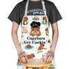 MYSOMY Capybara Kitchen Apron Capybara Cooking Apron Capybara Get Cookin’
