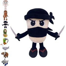 CWENDANER Tralalero Tralala Plush (35 cm) Italian Brain Red Cuddly Toy, Soft Plush Toy for Children, Birthday Gift and Collectible Figure (Double Swords)