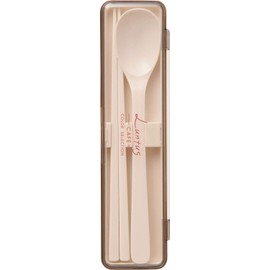 Asbel 3545 C Lantas Chopsticks & Spoon Set N, White