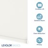 LEVOLOR Basics Cordless Fabric Roller Shade, Easy to Install Blackout