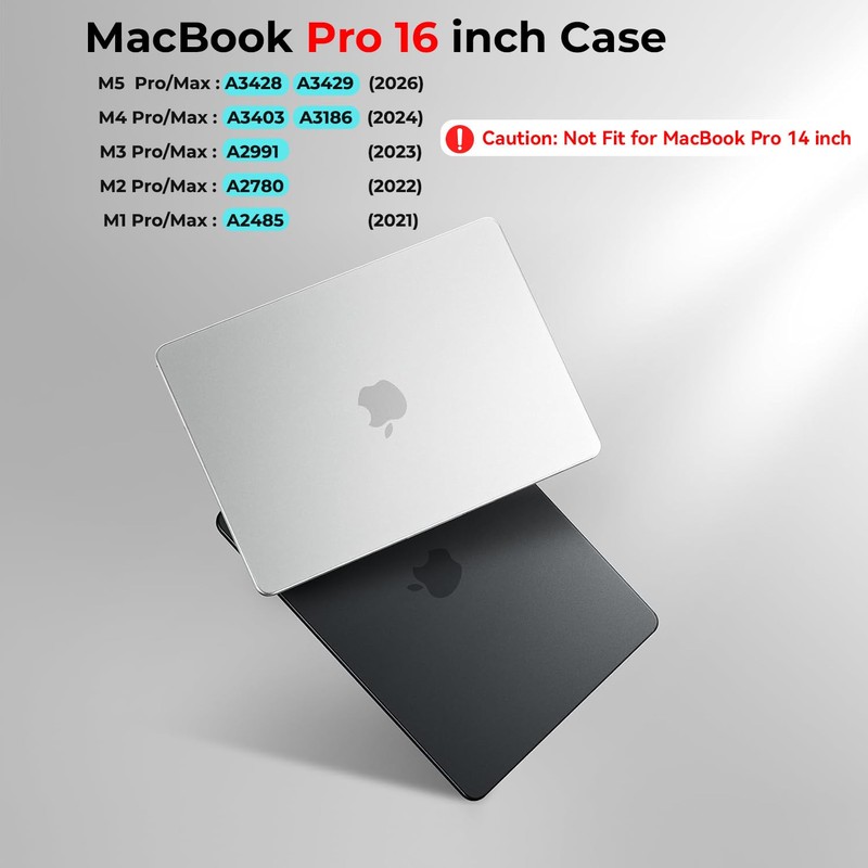 BlueSwan for MacBook Pro 16 inch Case, 2026-2021 M5 M4