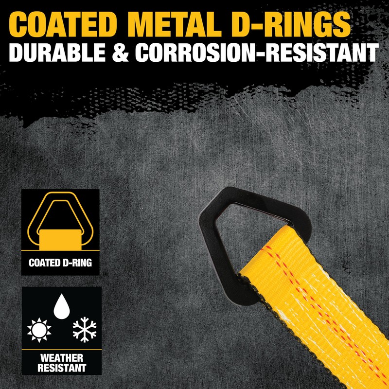 DEWALT DXBC80005 Black/Yellow 2" x 38" Premium Axle Tie Down