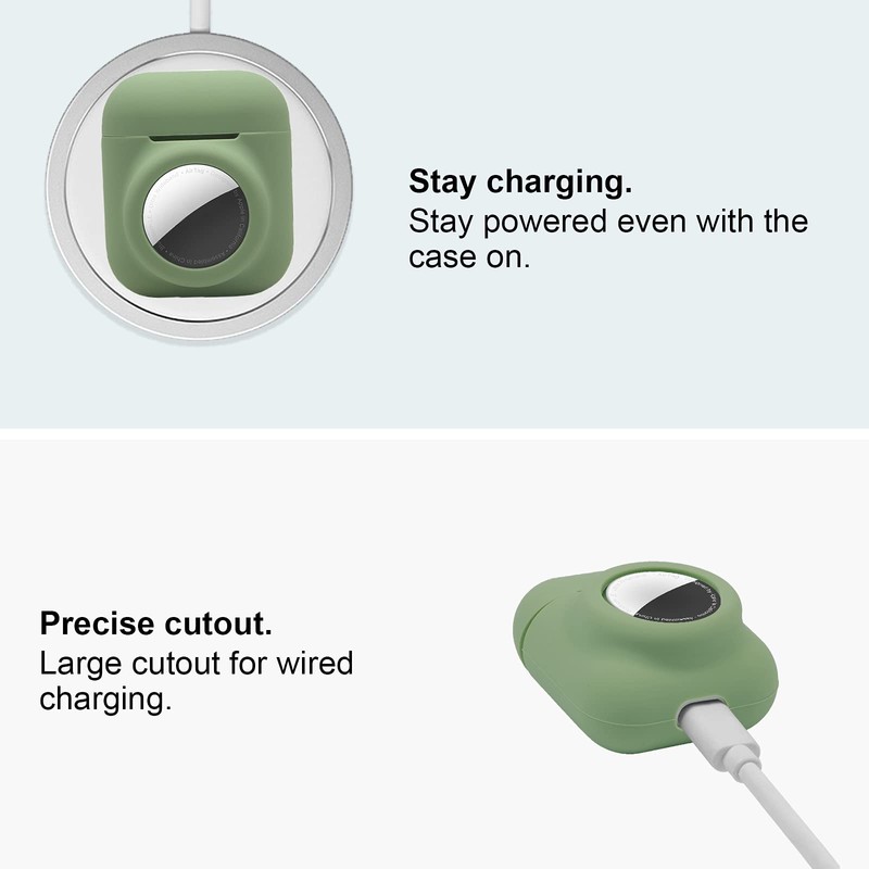 2 in 1 Silicone Protective Skin Cover Compatible with AirPod