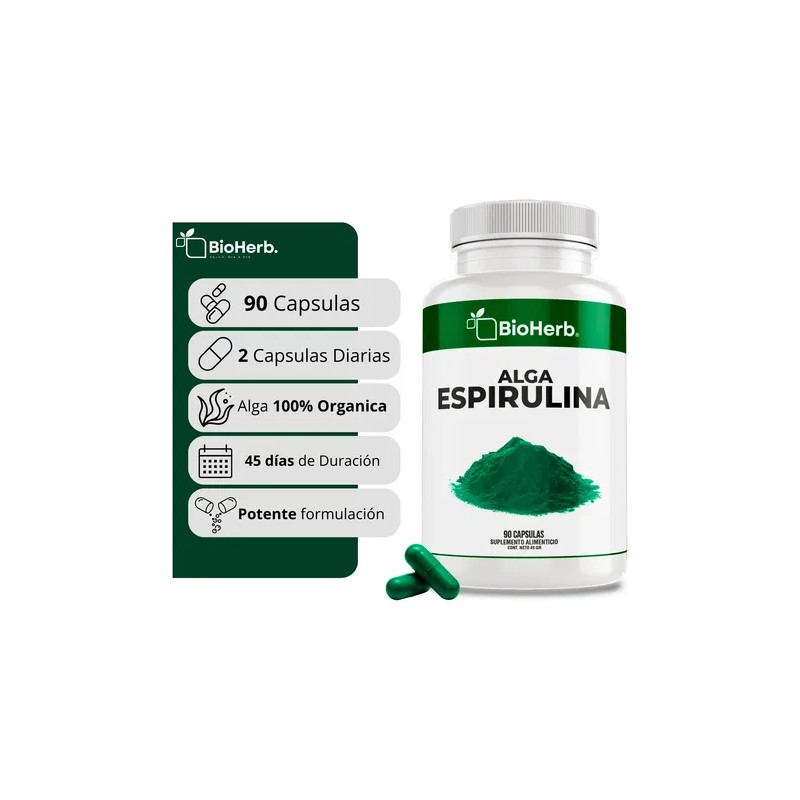 Alga Espirulina 100 Pura Rica En Nutrientes Y Antioxidantes