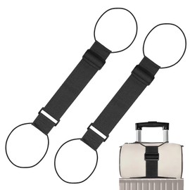 Set of 2 Adjustable Elastic Luggage Straps for Suitcases, Robust Fastening Straps for Travel Luggage, Securing Additional Luggage, Elastic Attachment Strap for Luggage, Suitcase Strap Set