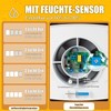 Focxoio Bathroom Fan 100 mm with Humidity Sensor and Time
