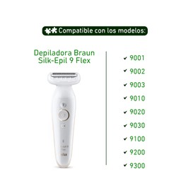 Electrododo 81719635 Shaver Head for Epilator Braun Silk Epil 9 Flex