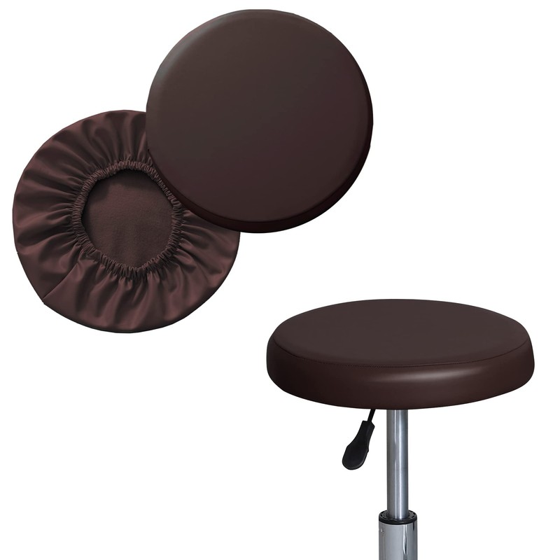 Shukii Stool Covers - 4 Pack Waterproof PU Slipcovers with