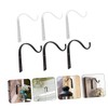Mipcase 6pcs S Shape Wall Mounted Flower Basket Hooks Durable