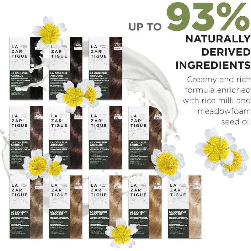 Lazartigue Permanent Haircolour 5.0 I Tinte castaño claro I Sin
