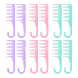 Hair Shampoo Brush, Red by Kiss Scalp Care Hair Brush Hanging Shampoo Comb Set