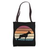 Retro Vintage Sunset Dog Pet Lover Doberman Pinscher Tote Bag