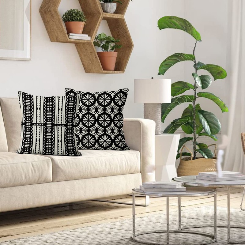 ASDCXZ Cushion Cover Boho 40x40 cm 4pcs Set, Boho Rule