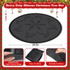 Silicone Christmas Tree Mat, Waterproof Christmas Tree Floor Protector Heavy