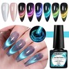 Four Lily Cat Eye Gel Nail Polish Set of 8