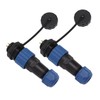 2Pcs SD16 IP68 Waterproof Aviation Connector SD16 Female Plug Male