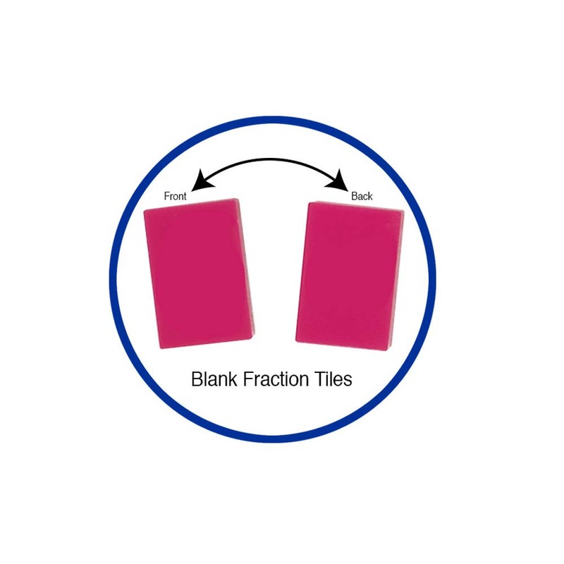 EAI Education Fraction Tiles: Blank Set of 51 - Without