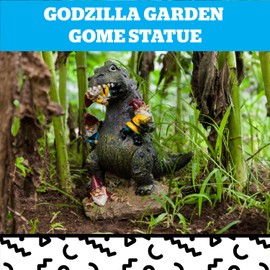 BigMouth Inc Godzilla Garden Gnome Statue, Outdoor Lawn & Yard Monster Figurine Sculpture Decorations, Funny Housewarming Gag Gift