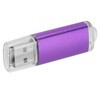 USB Flash Drive Transparent Cover Purple Portable Storage Memory Stick