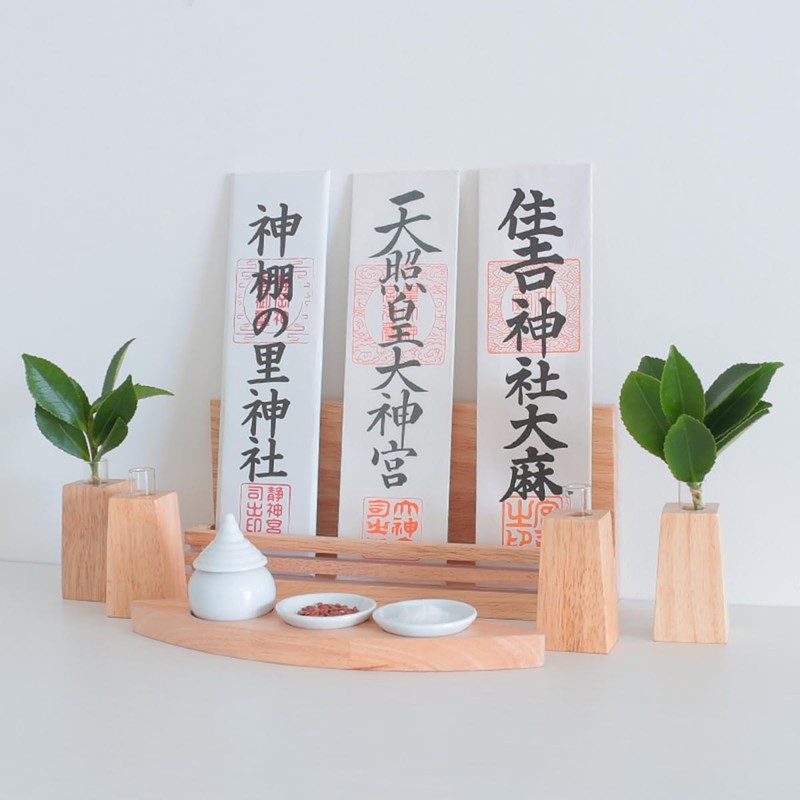 Kamitano-no-Sato Shinto Shelf, Modern Shinto Utani, Lotus Leaf Shinto Sagu