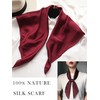 Onllh 100% Mulberry Silk Scarf for Women Hair Lightweight Square