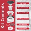 SPARES2GO Shower Trap for 90mm Tray Plug Hole 1.5" Luxury