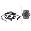 HELLA 6PT 358 181-401 Sensor, Exhaust Gas Temperature – 2-Pin – Screwed – Cable: 1070 mm – with Mounting Clips on Cable