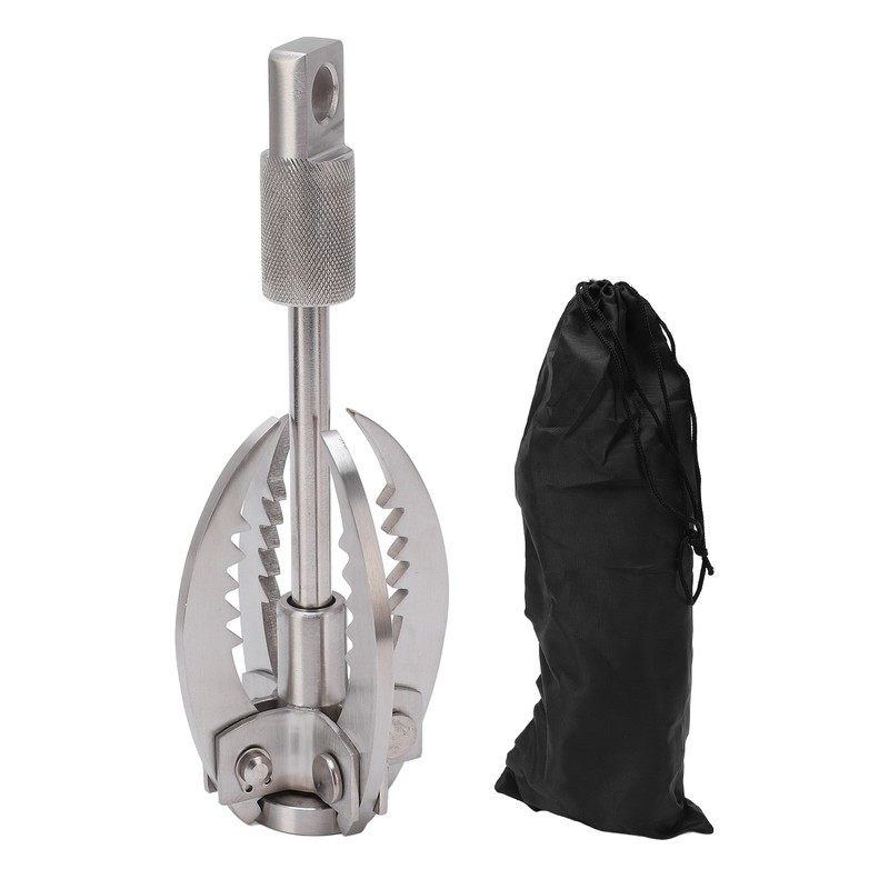 Outdoor Survival Hook Stainless Steel Foldable Climbing Grappling Hook for