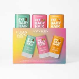 Cera para Cabello Mujer en Barra 3 Piezas Carbonyko – Hair Wax Stick para Baby Hair y Frizz – Fijación Firme sin Efecto Pegajoso – Fórmula Vegana con Vitamina E – Chocomint, Kiwi Sandía y Mango Coco