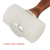 Leather Nylon Mallet, T Shape Wood Leather Carving Mallet Hammer